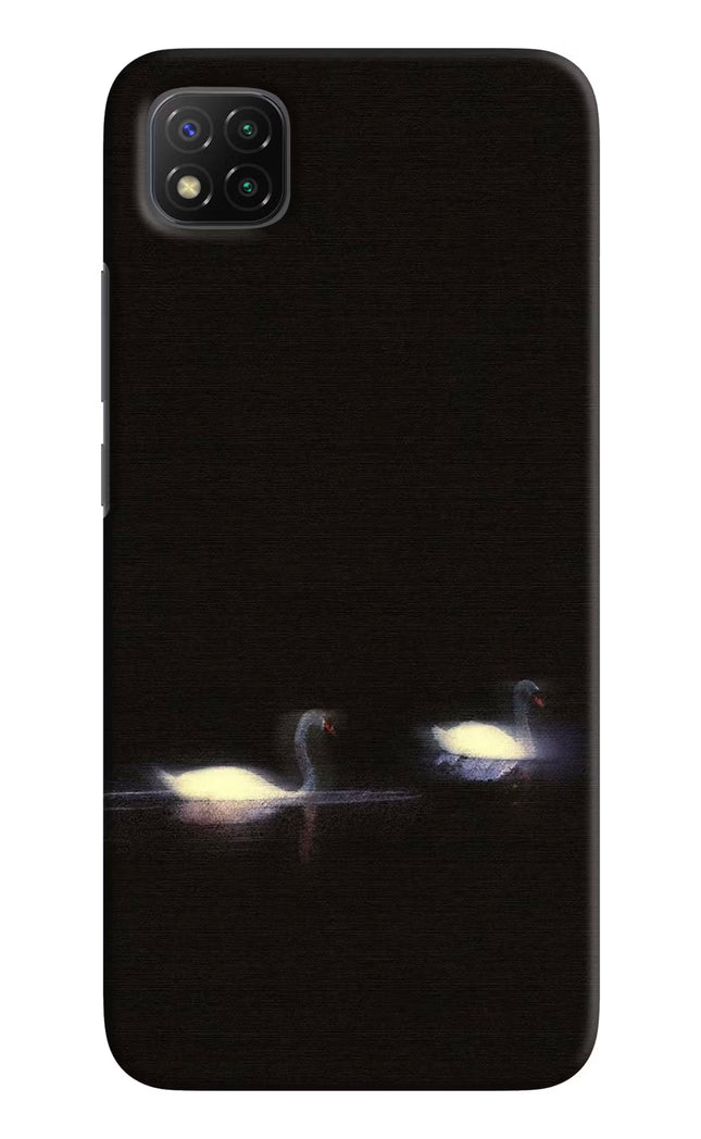 Silent Swans Poco C3 Hard Case Back Cover by Casekaro