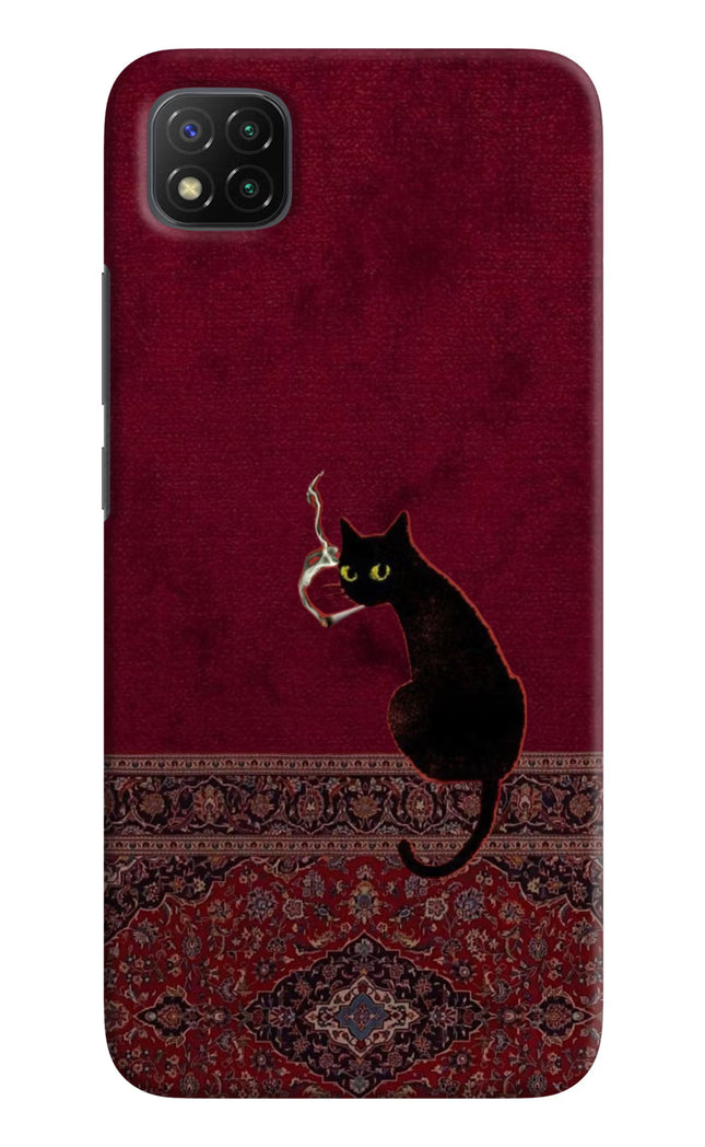 Midnight Cat Poco C3 Hard Case Back Cover by Casekaro