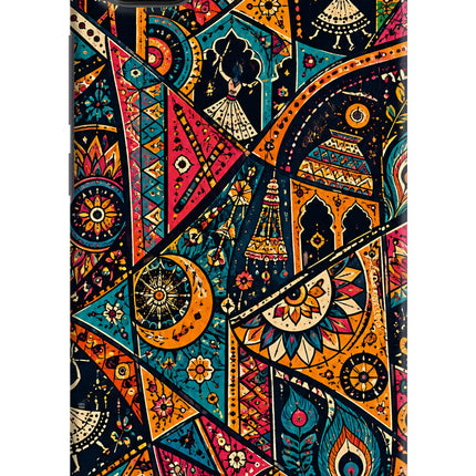Folk Print Poco C3 Back Cover