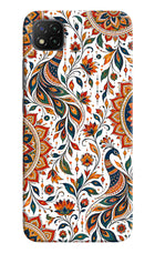 White Mayura Poco C3 Back Cover