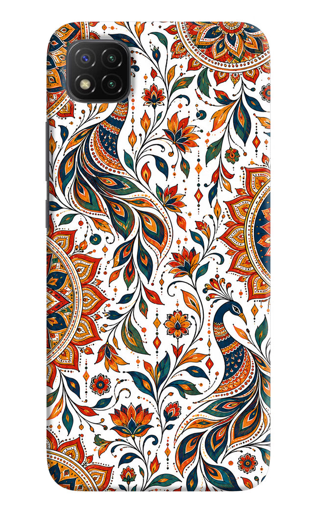 White Mayura Poco C3 Hard Case Back Cover by Casekaro