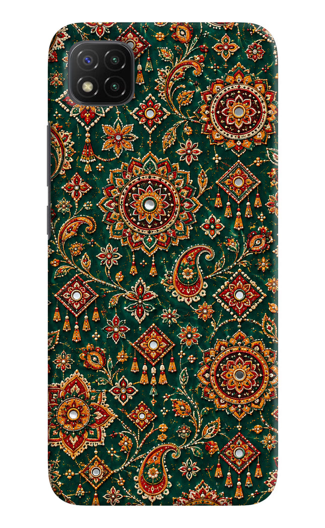 Green Pataka Poco C3 Hard Case Back Cover by Casekaro