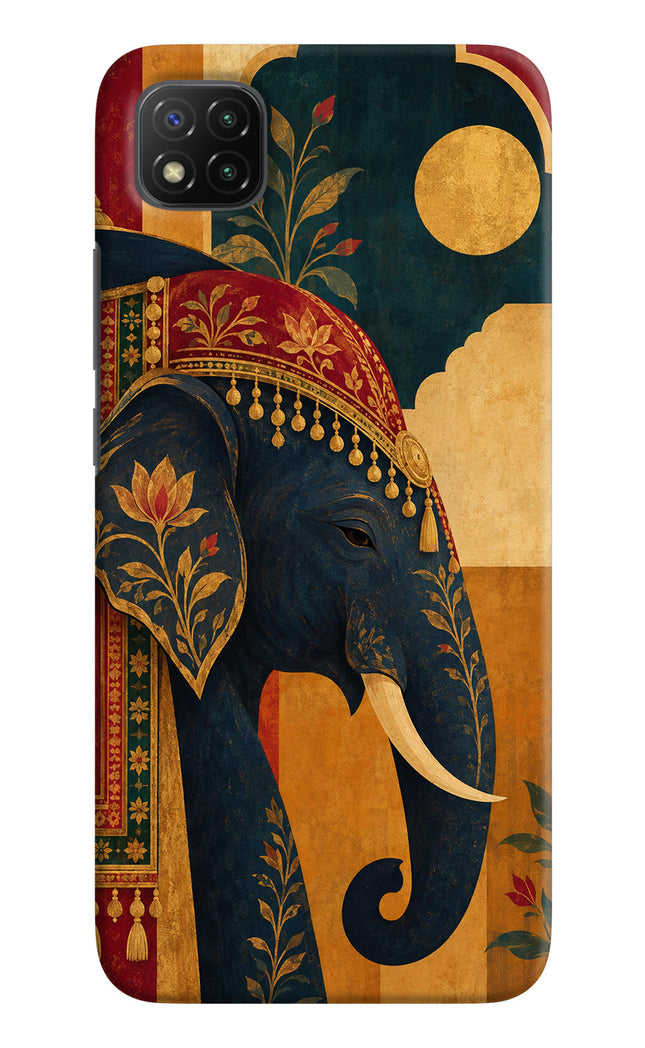 Royal Elephant Poco C3 Hard Case Back Cover by Casekaro