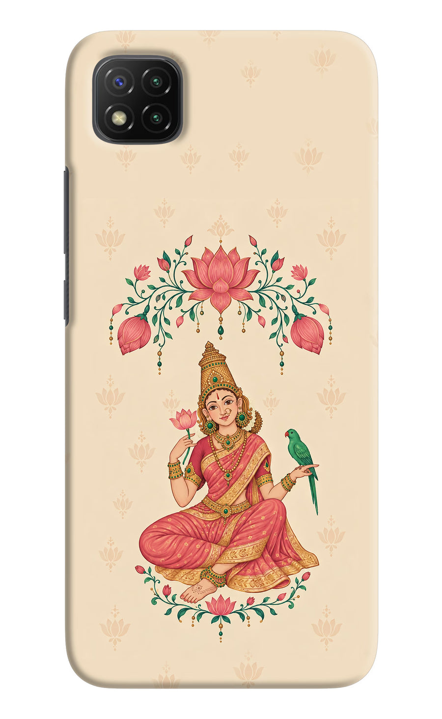 Goddess Lakshmi Poco C3 Back Cover, Hard case