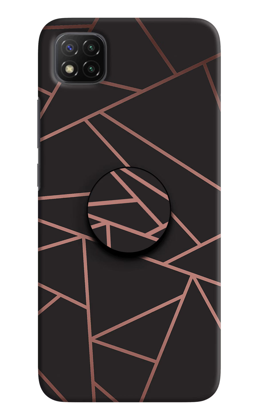 Geometric Pattern Poco C3 Pop Case, Hard case