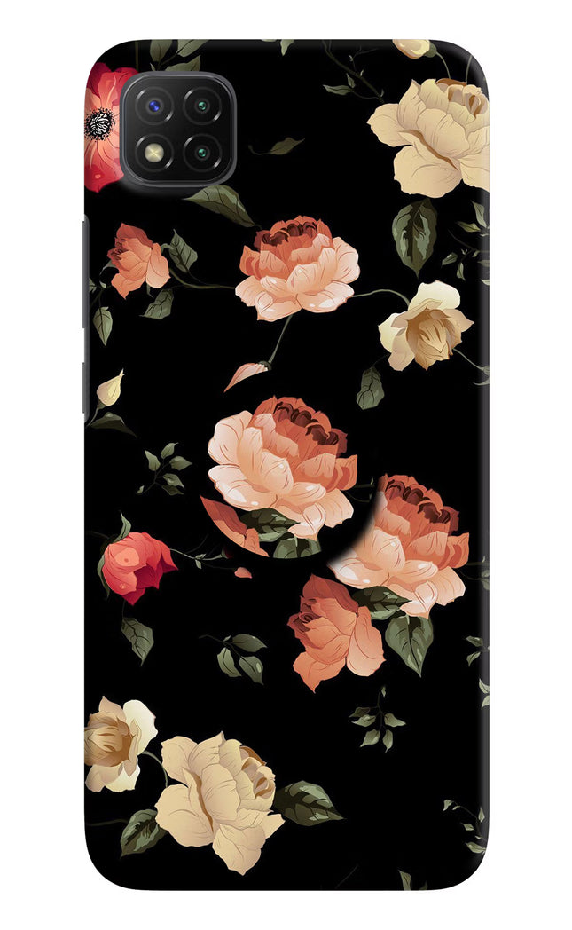 Flowers Poco C3 Pop Case by Casekaro