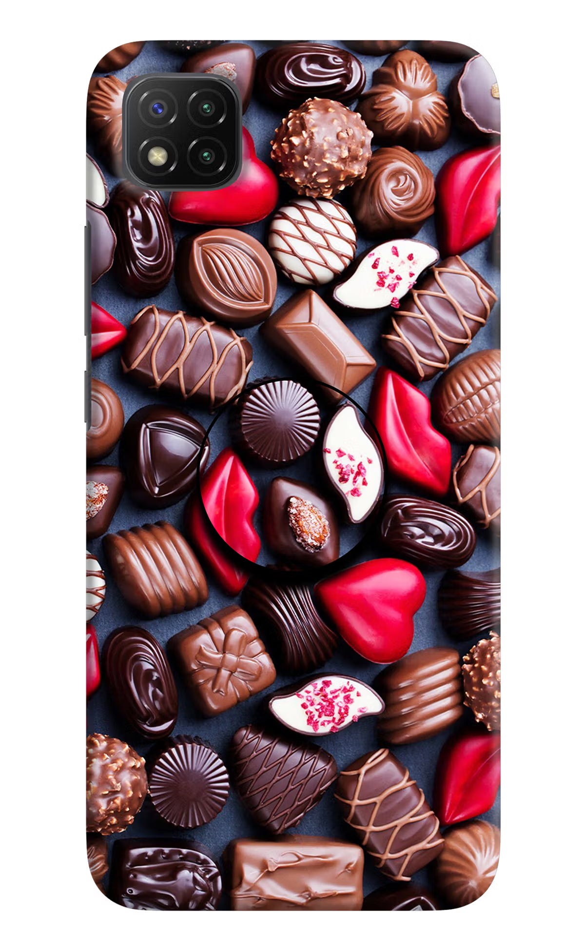 Chocolates Poco C3 Pop Case by Casekaro