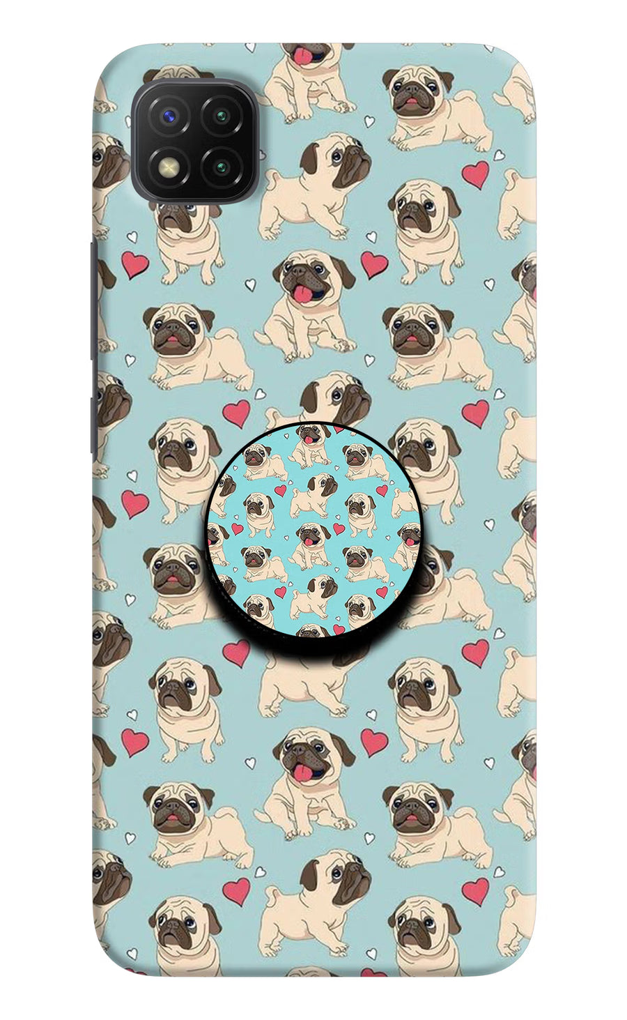 Pug Dog Poco C3 Pop Case, Hard case