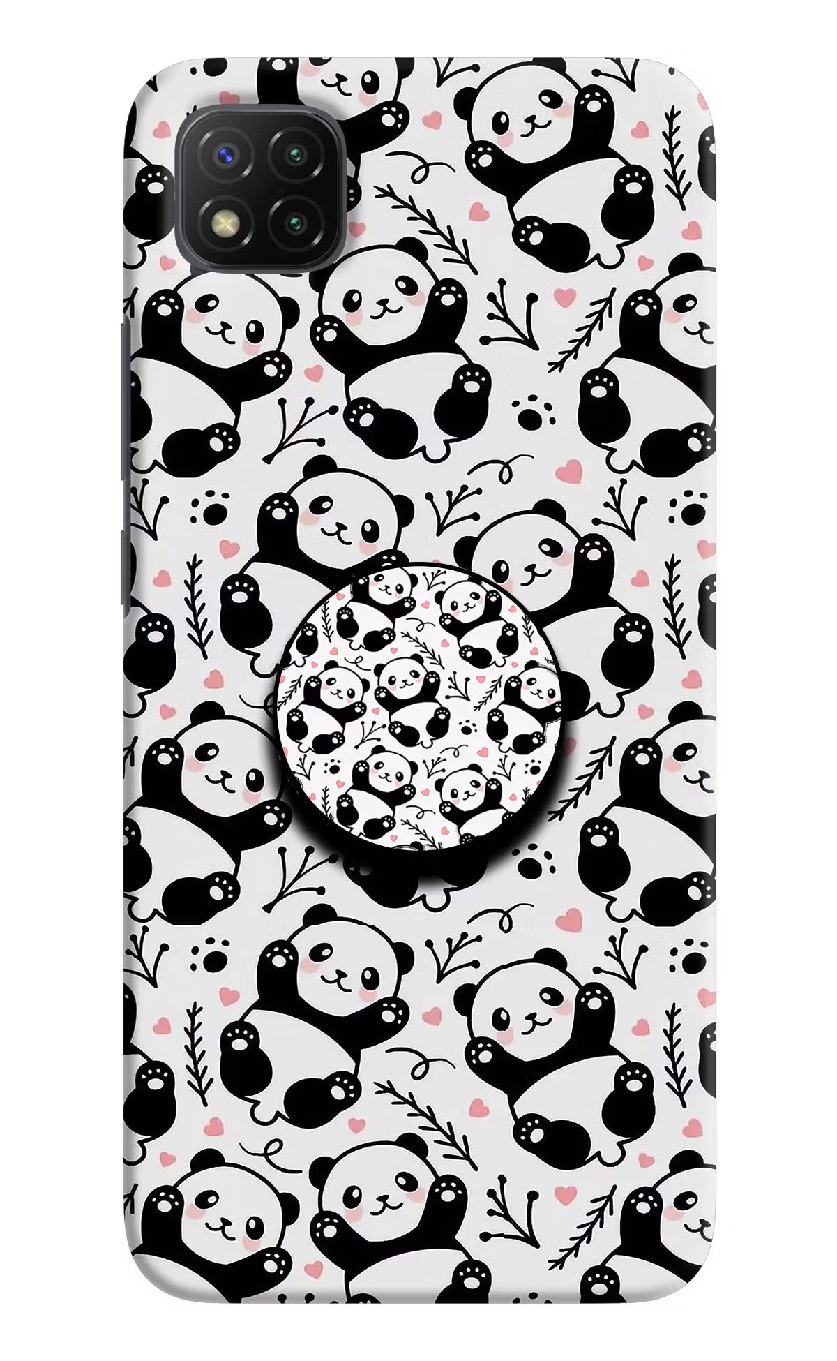 Cute Panda Poco C3 Pop Case by Casekaro