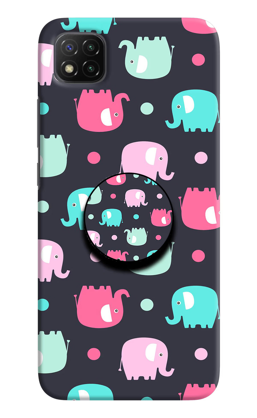 Baby Elephants Poco C3 Pop Case, Hard case