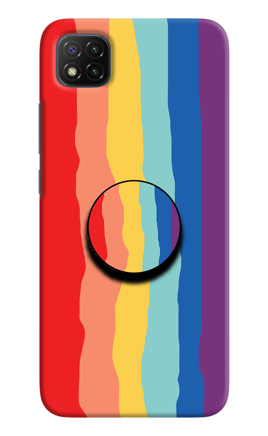 Rainbow Poco C3 Pop Case, Hard case
