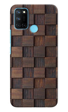 Wooden Cube Design Realme C17/Realme 7i Hard Case Back Cover by Casekaro