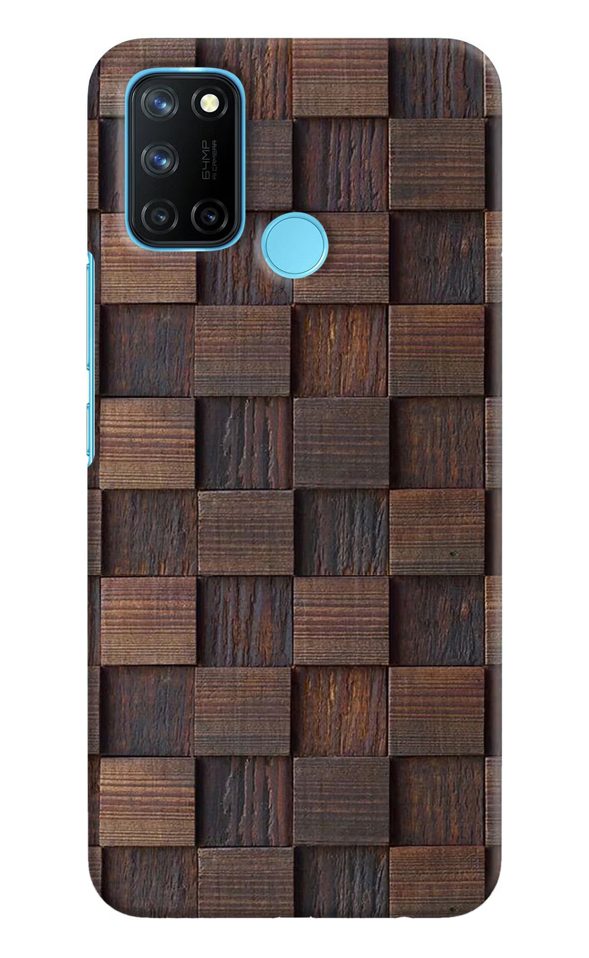 Wooden Cube Design Realme C17/Realme 7i Hard Case Back Cover by Casekaro