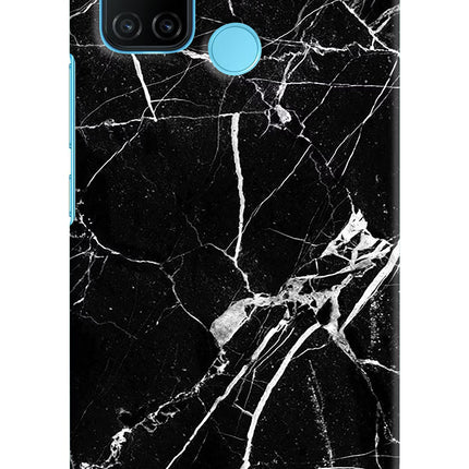 Black Marble Pattern Realme C17/Realme 7i Hard Case Back Cover by Casekaro