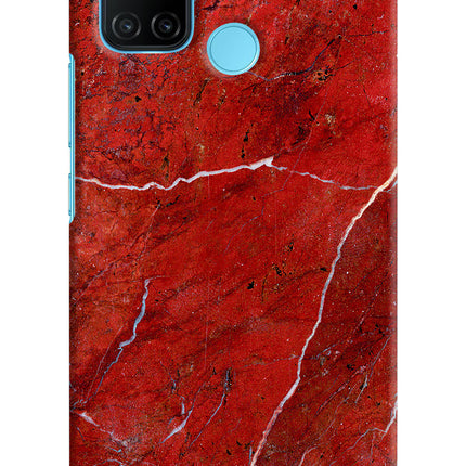 Red Marble Design Realme C17/Realme 7i Hard Case Back Cover by Casekaro