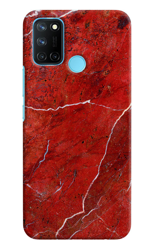 Red Marble Design Realme C17/Realme 7i Hard Case Back Cover by Casekaro