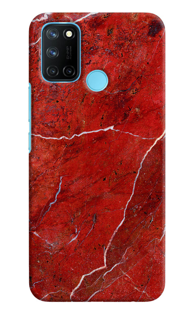Red Marble Design Realme C17/Realme 7i Hard Case Back Cover by Casekaro