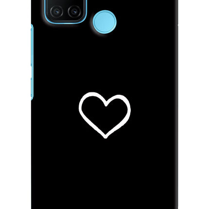 Heart Realme C17/Realme 7i Hard Case Back Cover by Casekaro