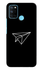 Paper Plane White Realme C17/Realme 7i Hard Case Back Cover by Casekaro