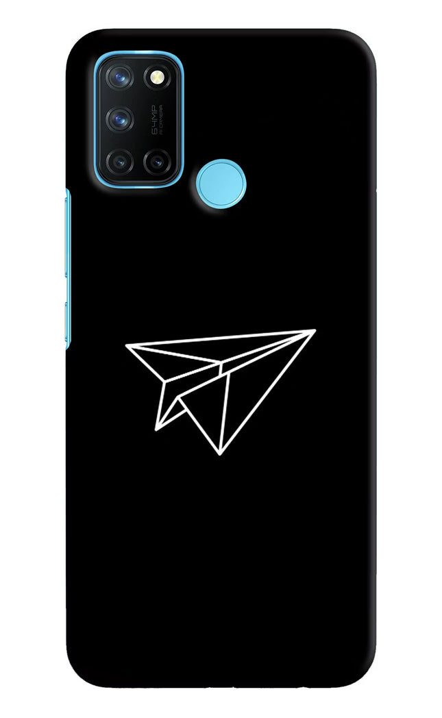 Paper Plane White Realme C17/Realme 7i Hard Case Back Cover by Casekaro