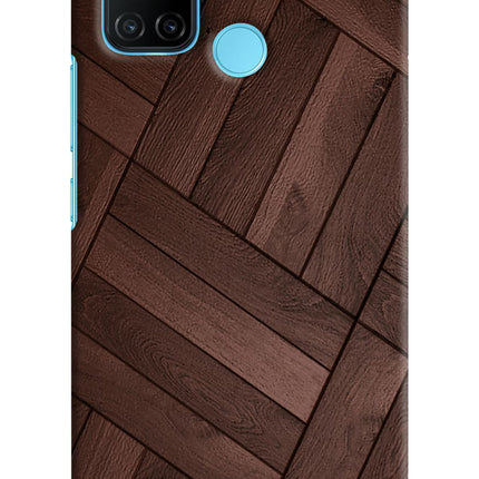 Wooden Texture Design Realme C17/Realme 7i Hard Case Back Cover by Casekaro