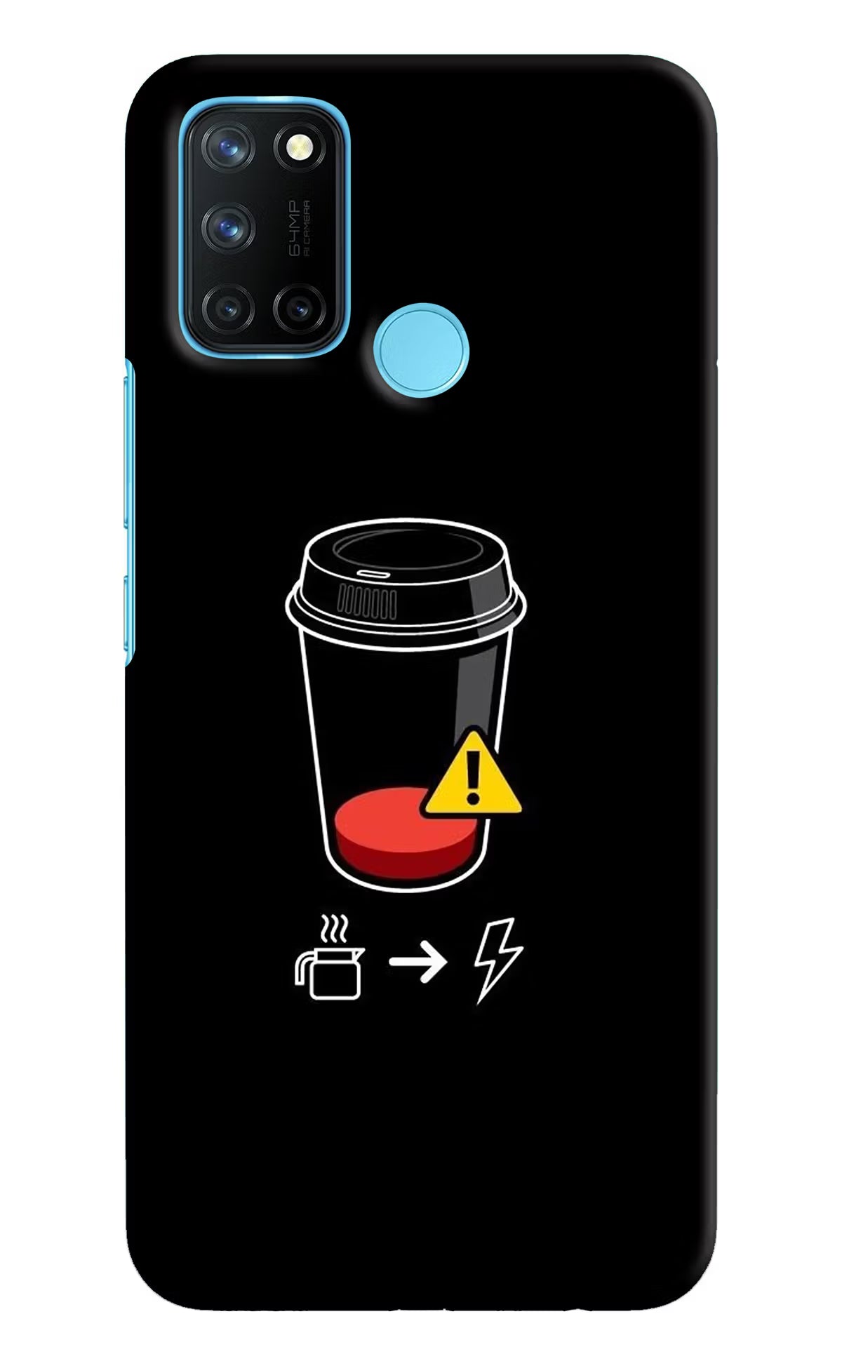 Coffee Realme C17/Realme 7i Hard Case Back Cover by Casekaro