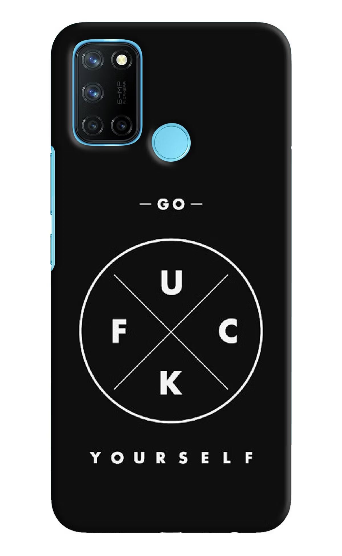 Go Fuck Yourself Realme C17/Realme 7i Hard Case Back Cover by Casekaro