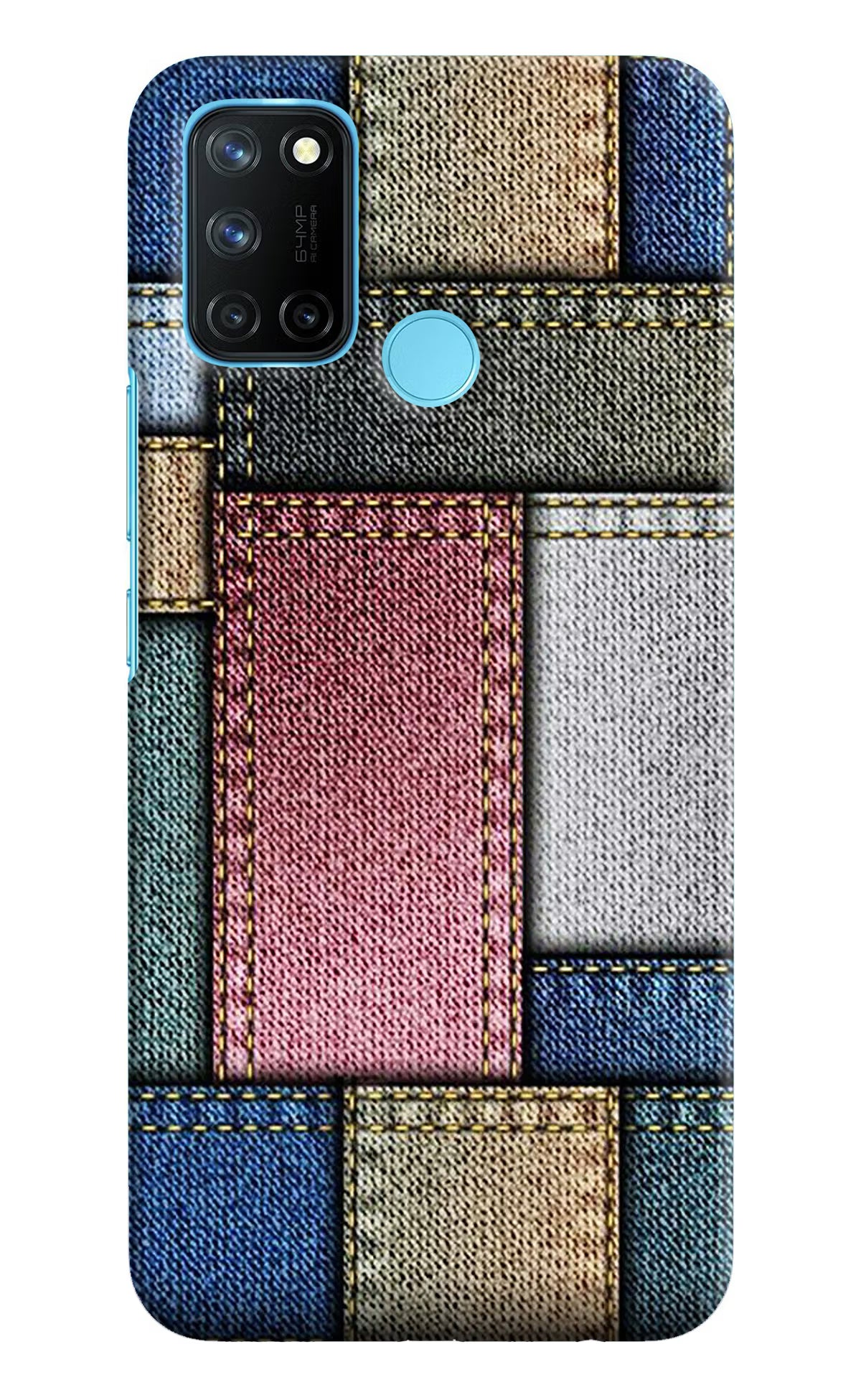 Multicolor Jeans Realme C17/Realme 7i Hard Case Back Cover by Casekaro
