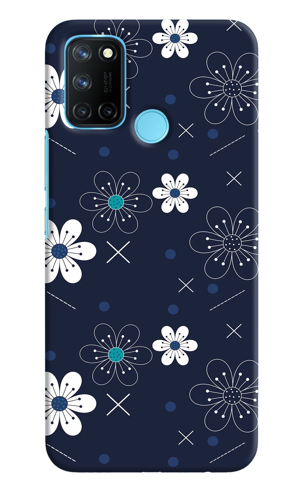 Flowers Realme C17/Realme 7i Hard Case Back Cover by Casekaro