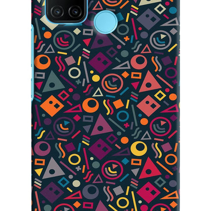 Geometric Abstract Realme C17/Realme 7i Hard Case Back Cover by Casekaro