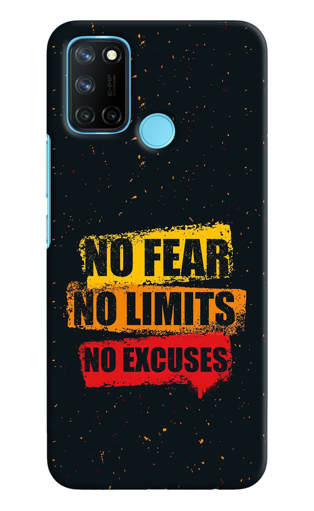 No Fear No Limits No Excuse Realme C17/Realme 7i Hard Case Back Cover by Casekaro