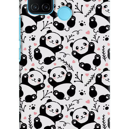 Cute Panda Realme C17/Realme 7i Hard Case Back Cover by Casekaro