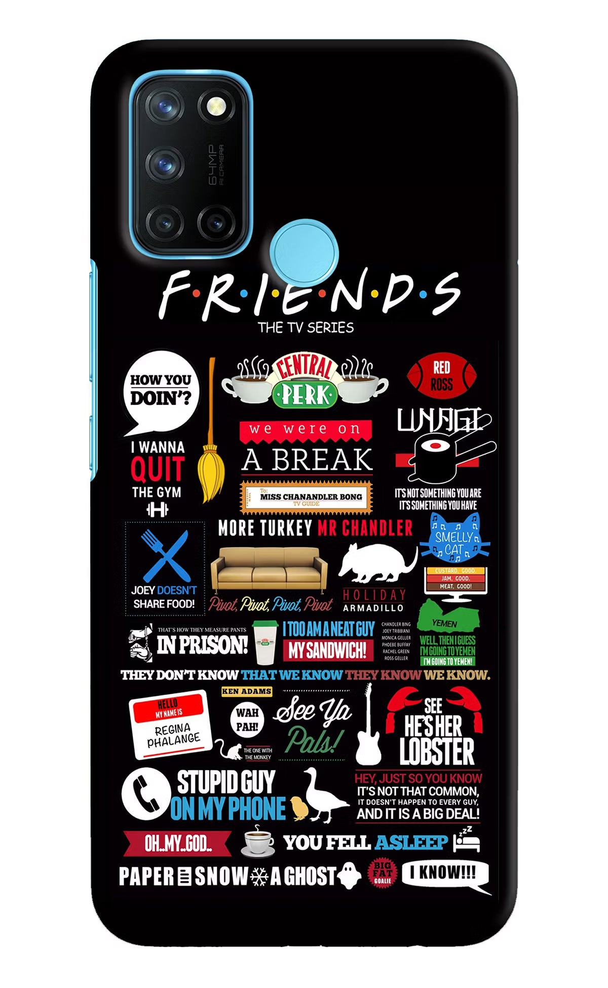 FRIENDS Realme C17/Realme 7i Hard Case Back Cover by Casekaro