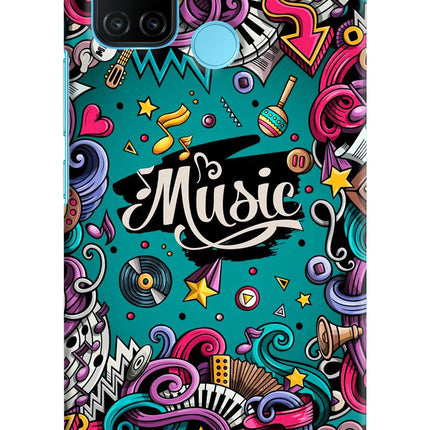 Music Graffiti Realme C17/Realme 7i Hard Case Back Cover by Casekaro
