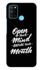 Open Your Mind Before Your Mouth Realme C17/Realme 7i Hard Case Back Cover by Casekaro