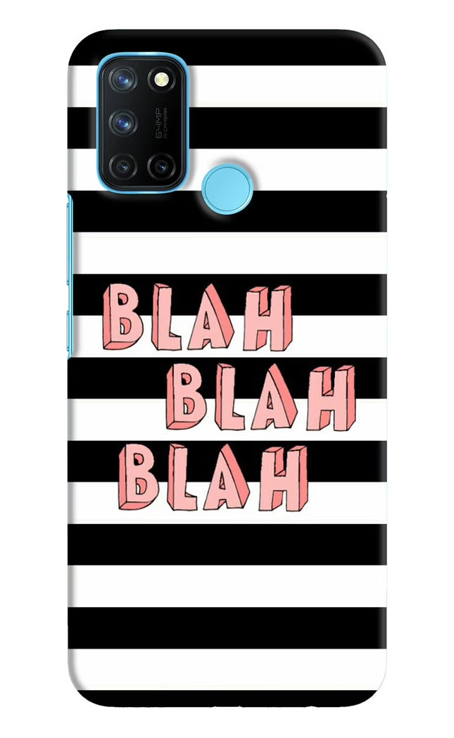 Blah Blah Blah Realme C17/Realme 7i Hard Case Back Cover by Casekaro
