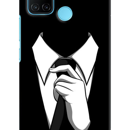 Black Tie Realme C17/Realme 7i Hard Case Back Cover by Casekaro