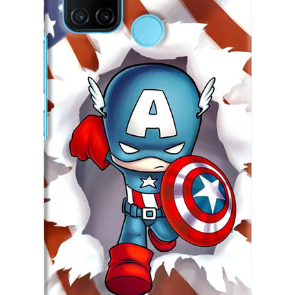 Captain America Realme C17/Realme 7i Hard Case Back Cover by Casekaro