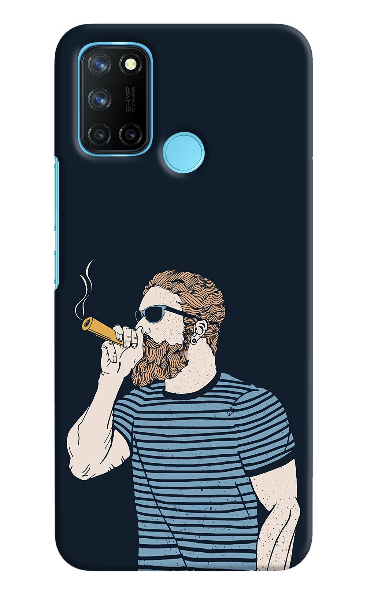 Smoking Realme C17/Realme 7i Hard Case Back Cover by Casekaro