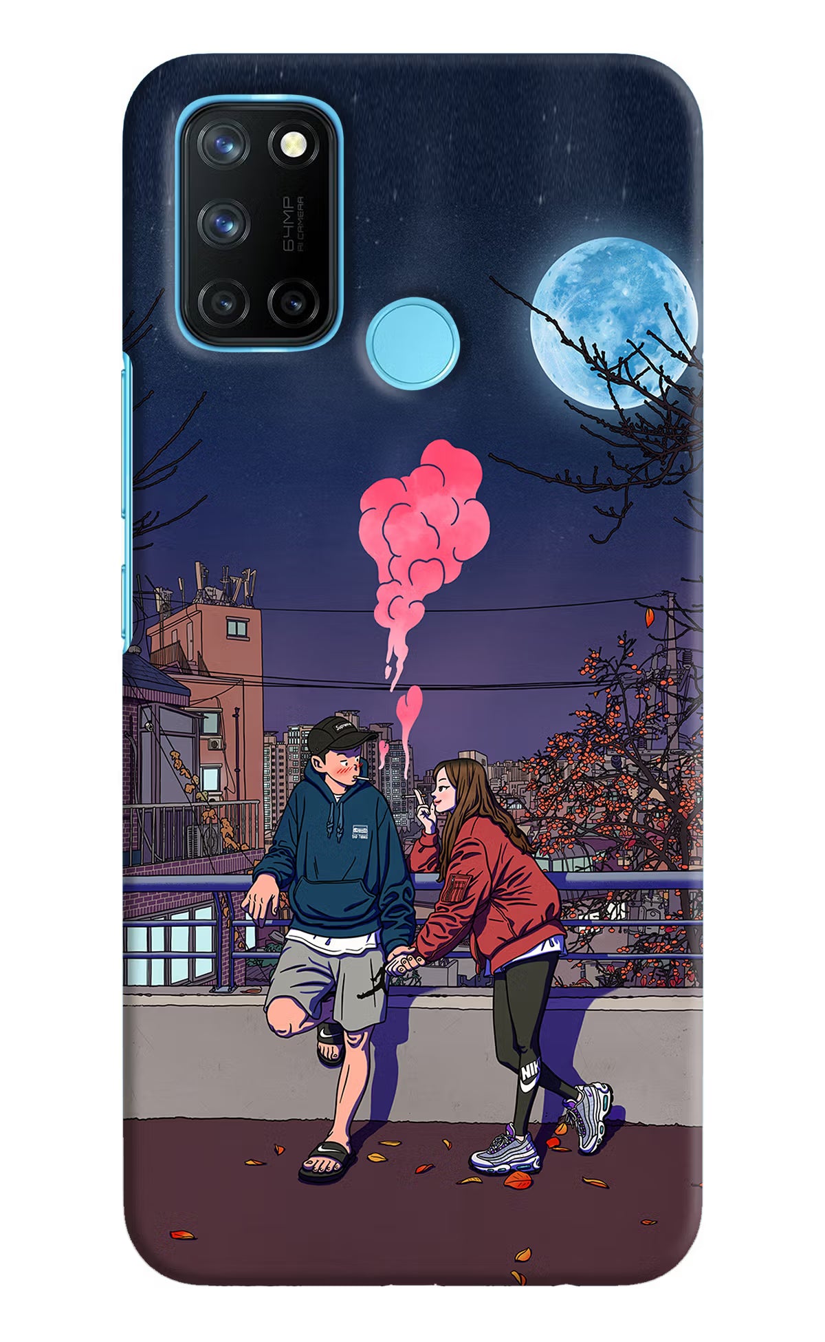 Chilling Couple Realme C17/Realme 7i Hard Case Back Cover by Casekaro