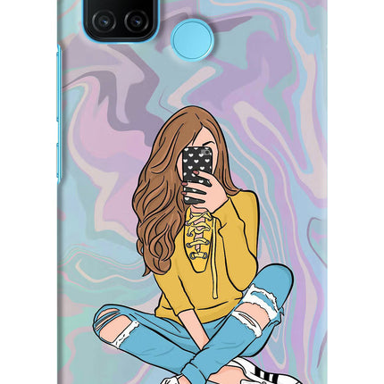 Selfie Girl Realme C17/Realme 7i Hard Case Back Cover by Casekaro