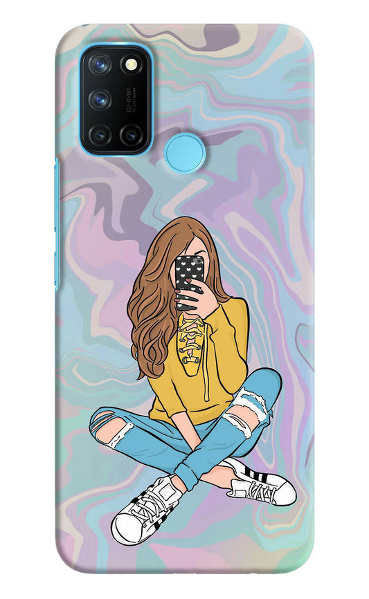 Selfie Girl Realme C17/Realme 7i Hard Case Back Cover by Casekaro
