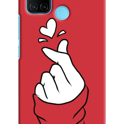 Korean Love Sign Realme C17/Realme 7i Hard Case Back Cover by Casekaro