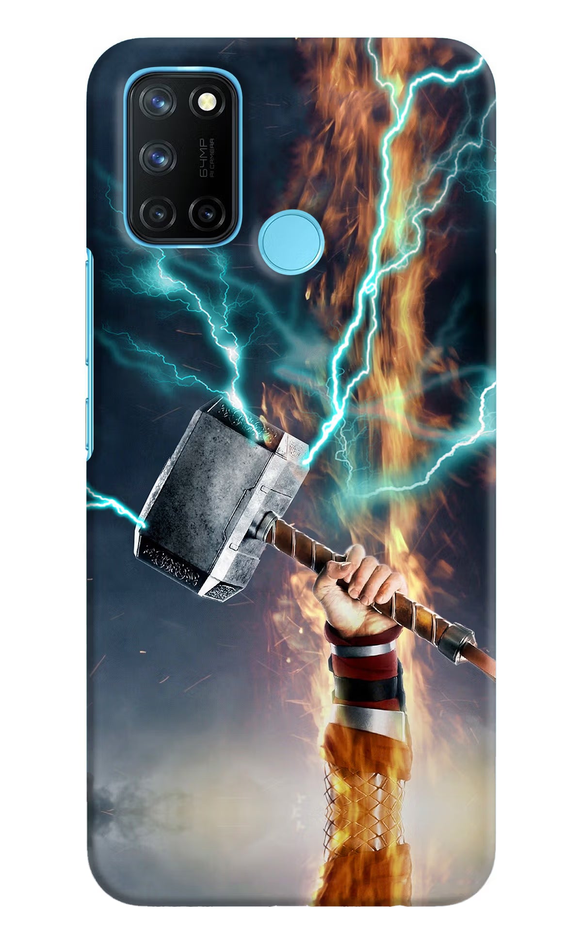 Thor Hammer Mjolnir Realme C17/Realme 7i Hard Case Back Cover by Casekaro