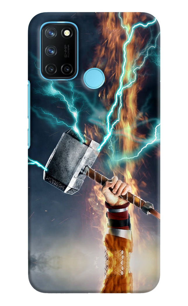 Thor Hammer Mjolnir Realme C17/Realme 7i Hard Case Back Cover by Casekaro
