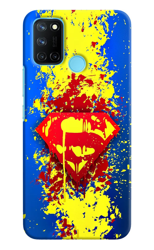 Superman logo Realme C17/Realme 7i Hard Case Back Cover by Casekaro