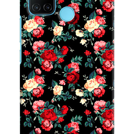 Rose Pattern Realme C17/Realme 7i Hard Case Back Cover by Casekaro