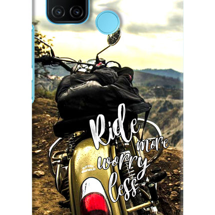 Ride More Worry Less Realme C17/Realme 7i Hard Case Back Cover by Casekaro