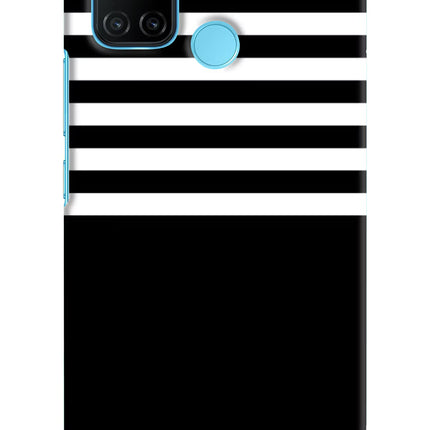 Black and White Print Realme C17/Realme 7i Hard Case Back Cover by Casekaro