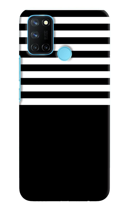 Black and White Print Realme C17/Realme 7i Hard Case Back Cover by Casekaro
